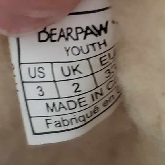 BearPaw Evangeline Youth Brown Suede Boot Size 3 - Picture 10 of 11